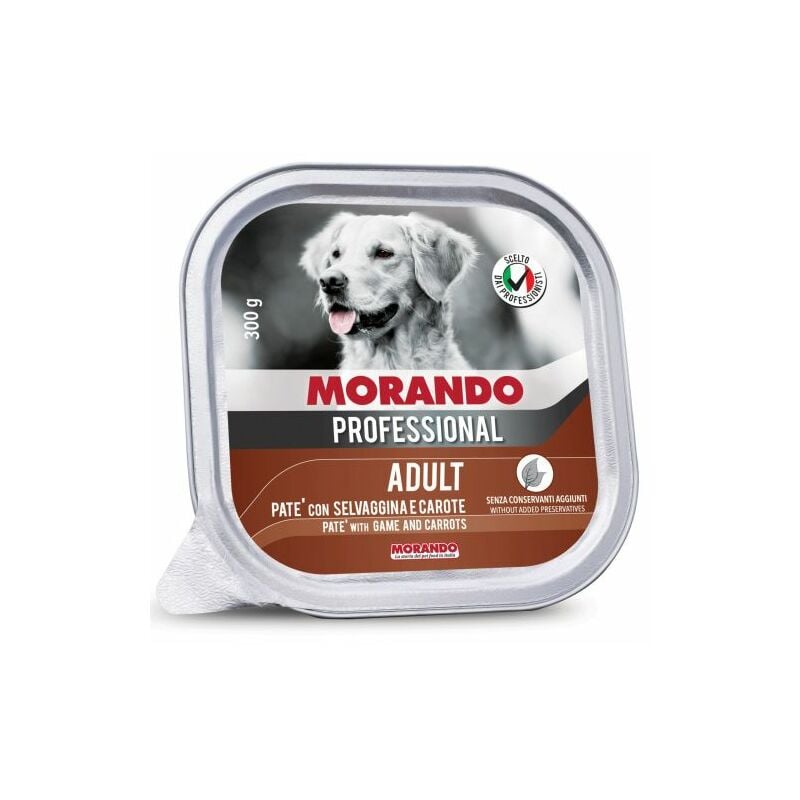 foto del prodotto cibo cane morando vsc 300 g pate selvagg carote 18 pz