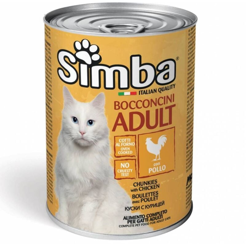 foto del prodotto cibo gatto monge simba 415 g bocconcini pollo - 24 pezzi