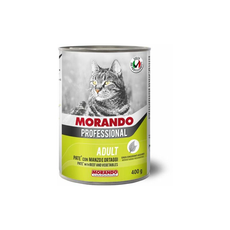 foto del prodotto cibo gatto morando latt 400 g pat manzo ortaggi 24 pz