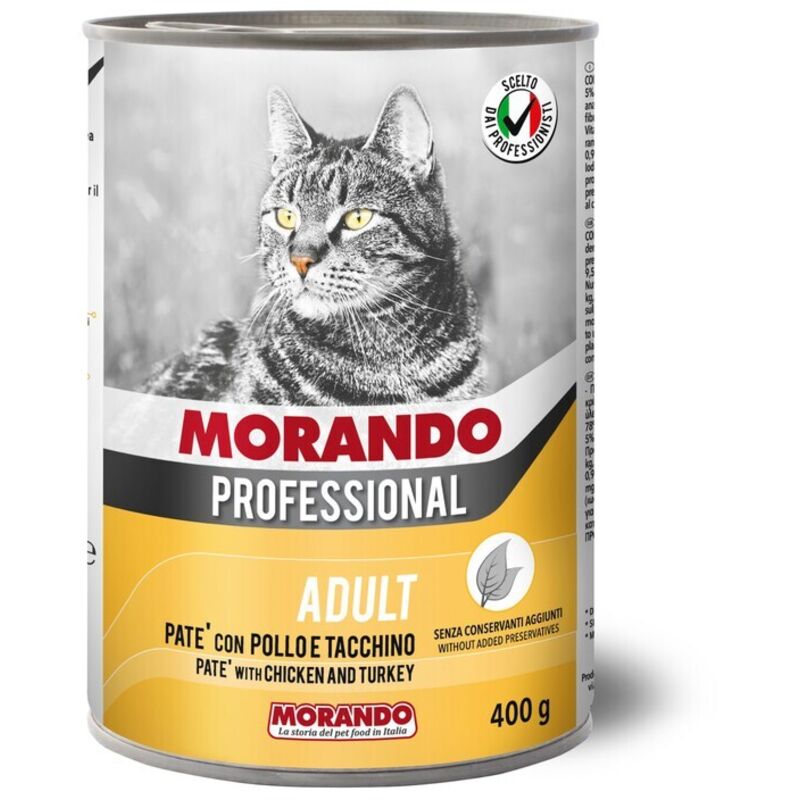 foto del prodotto cibo gatto morando latt 400 g pat pollo tacchin