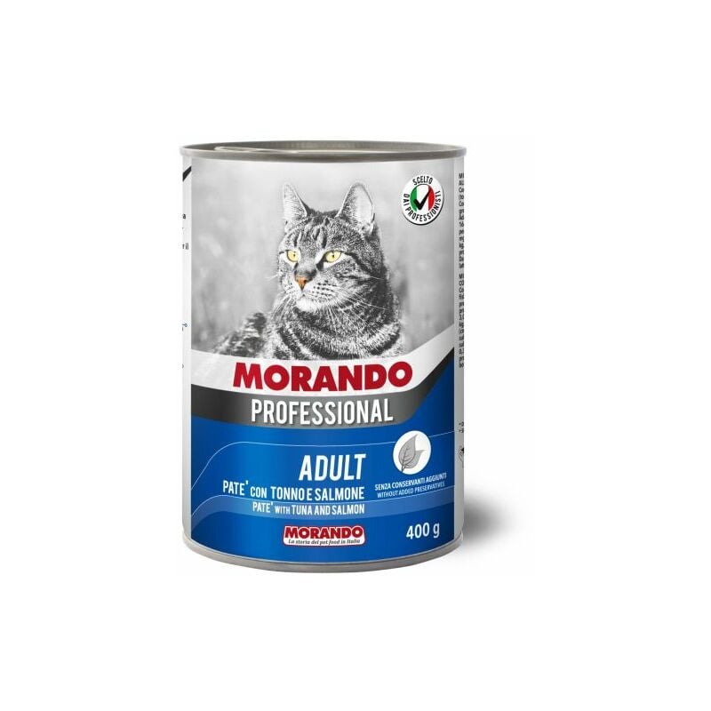 foto del prodotto cibo gatto morando latt 400 g pat tonno salmon 24 pz
