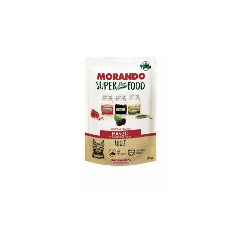 foto del prodotto cibo gatto morando superfood 85 g mousse man 24 pz