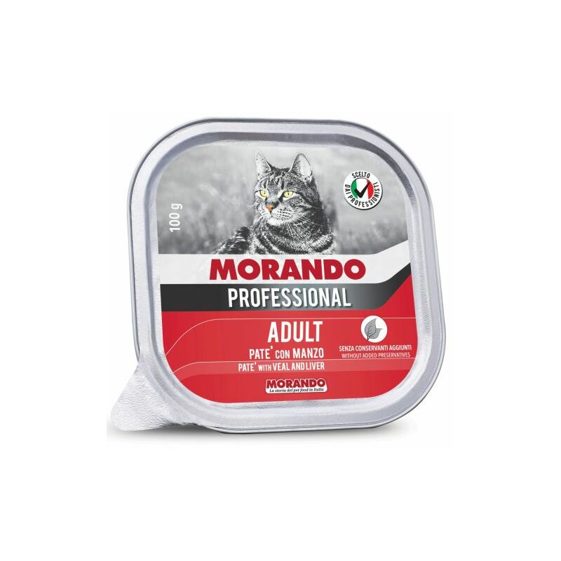 foto del prodotto cibo gatto morando vsc 100 g pate manzo 32 pz