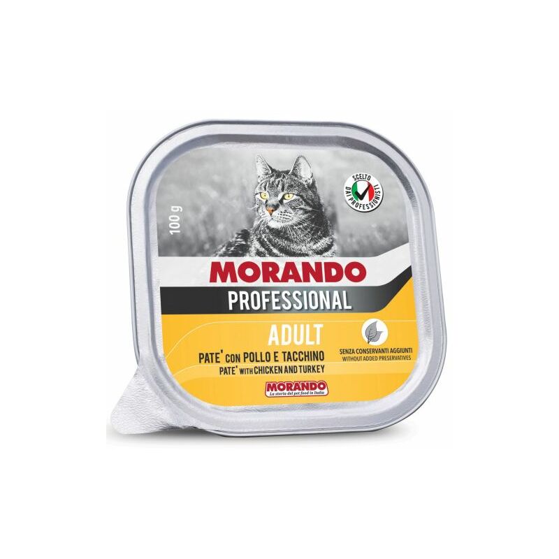 foto del prodotto cibo gatto morando vsc 100 g pate pollo tacchin 32 pz