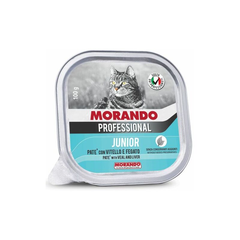 foto del prodotto cibo gatto morando vsc 100 g vitello e fegato 32 pz