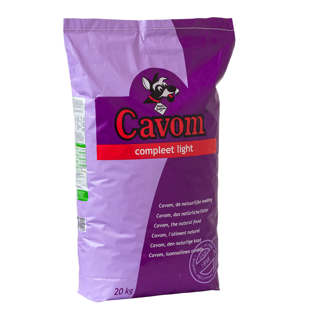foto del prodotto cibo per cani cavom complete light crocchette per cane 20 kg