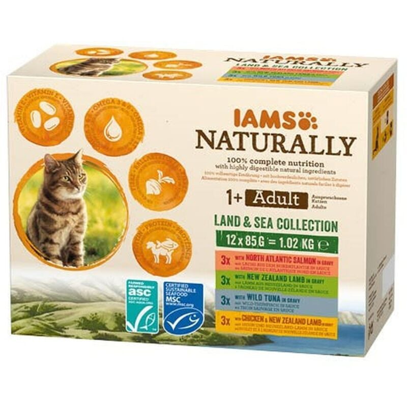 foto del prodotto cibo per gatti eukanuba naturally adult pesce 12 x 85 g