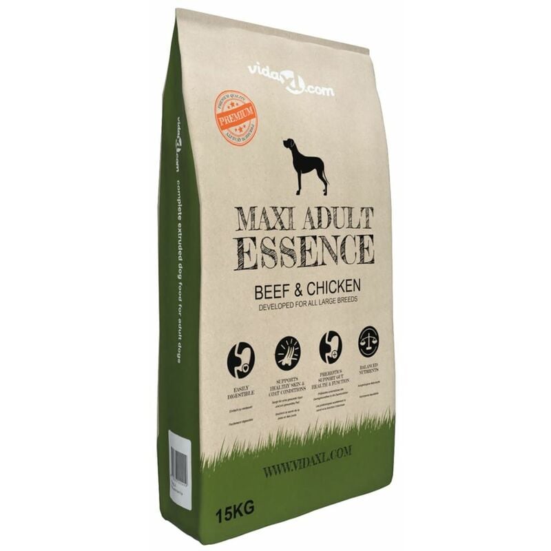 foto del prodotto cibo secco cani premium maxi adult essence beef chicken 15kg vidaxl