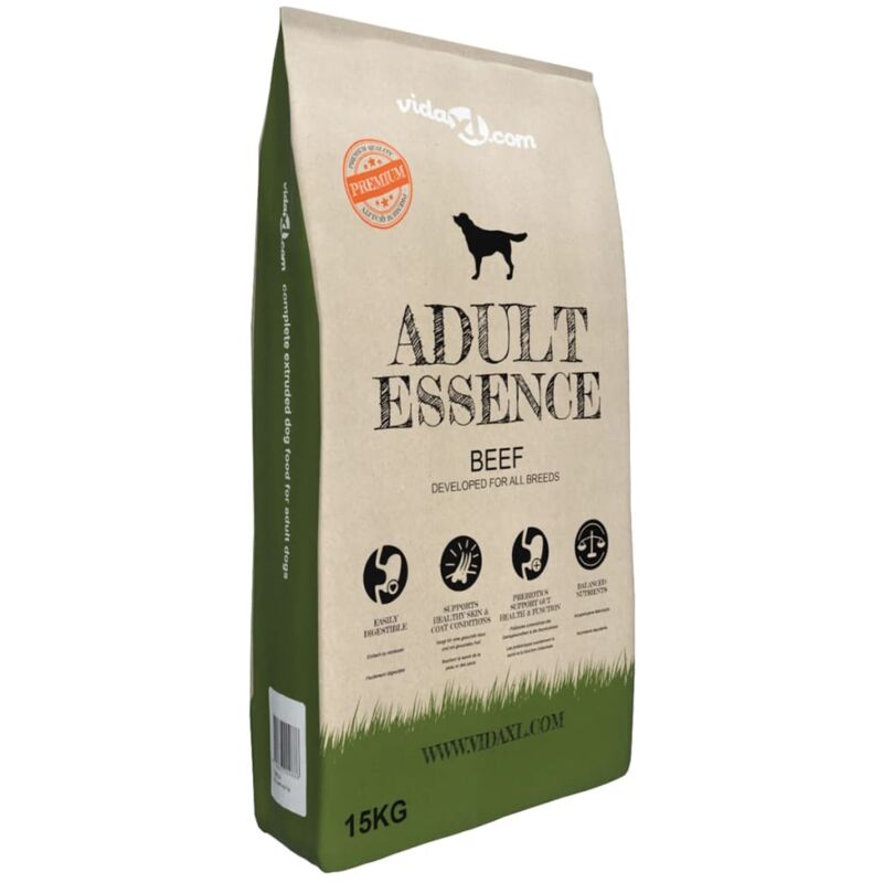 foto del prodotto cibo secco per cani premium adult essence beef 15 kg vidaxl