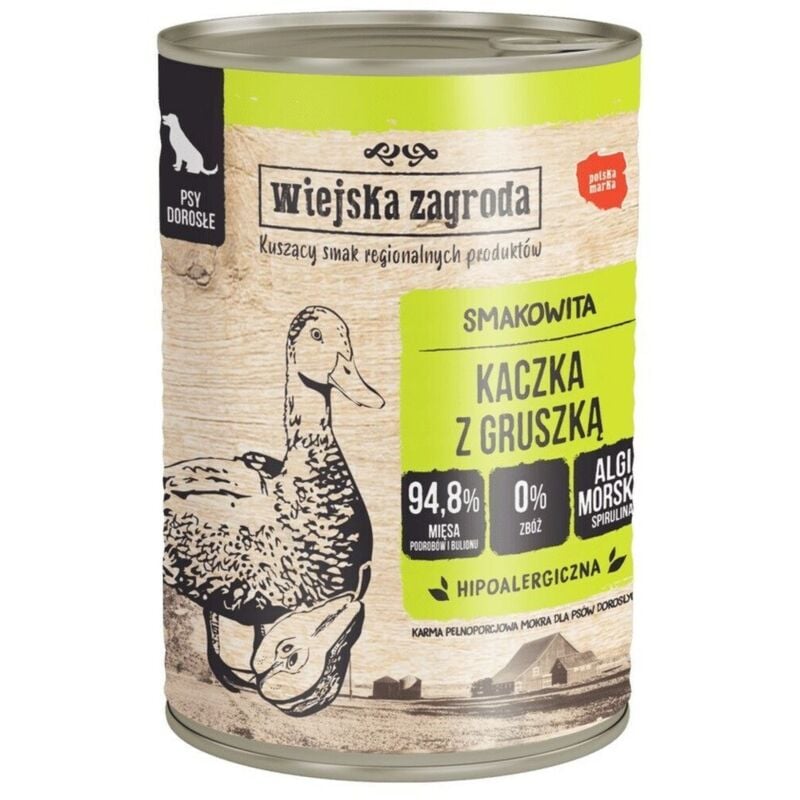foto del prodotto cibo umido wiejska zagroda duck with pear 400 g