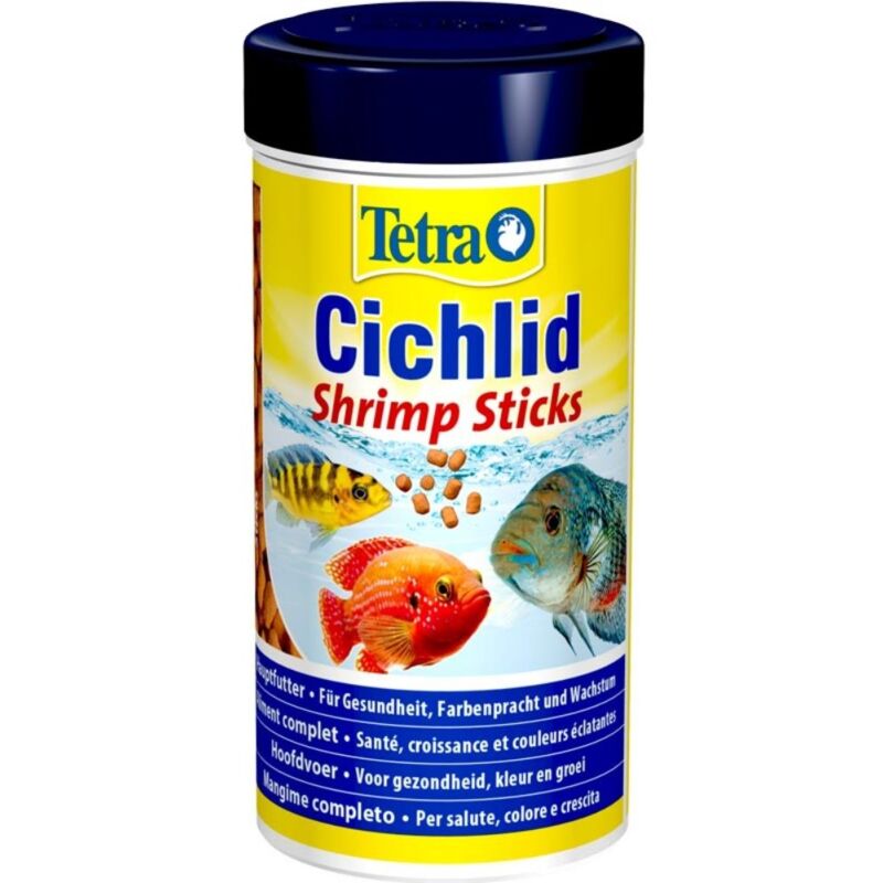 foto del prodotto cichlid shrimp sticks 250ml mangime per pesci con dieta carnivora tetra