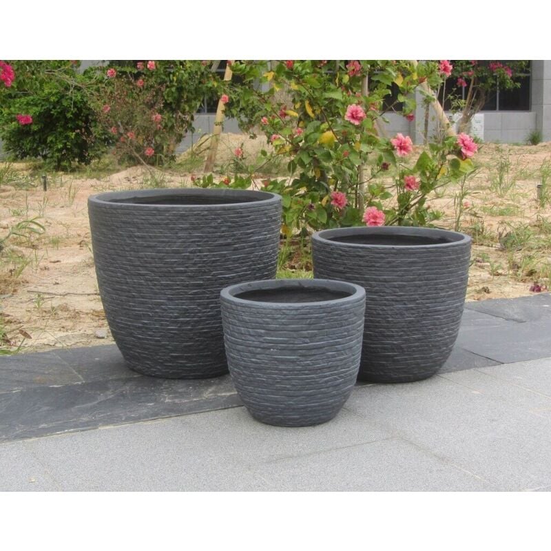 foto del prodotto cicla set di 3 vasi da giardino
