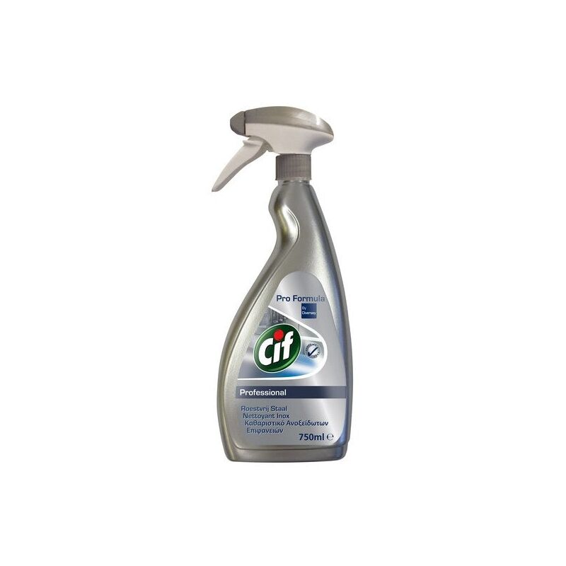 foto del prodotto cif pro formula cif pro detergente speciale in schiuma spray per acciaio inox 750ml