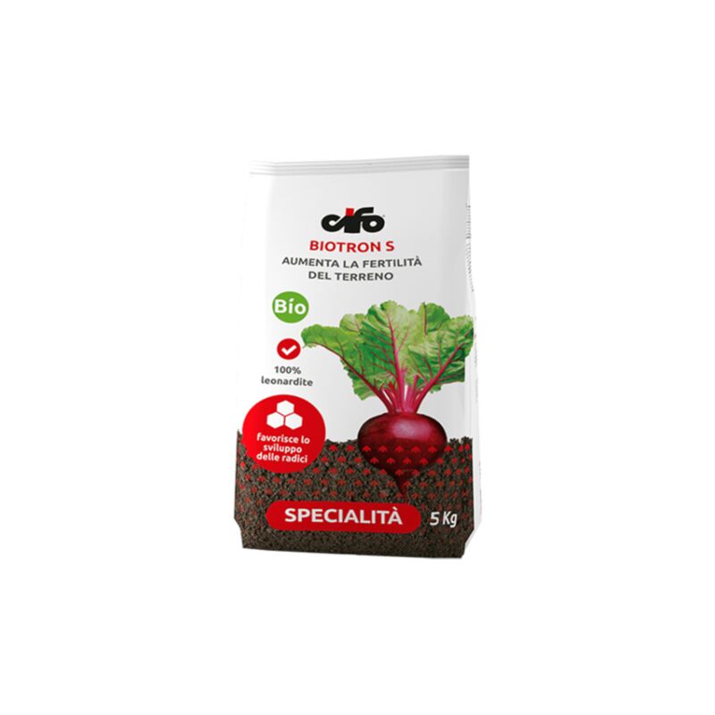 foto del prodotto cifo biotron s leonardite ungherese humus acidi umici fiori orto giardino 5 kg