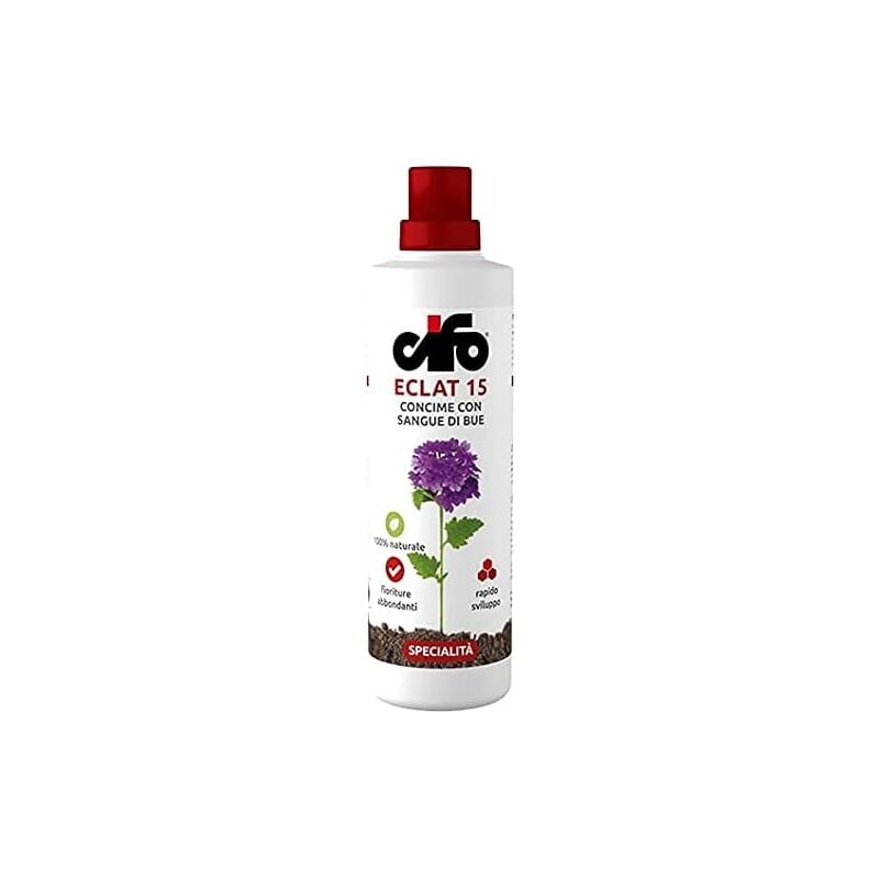 foto del prodotto cifo concime eclat 1 lt liquido con sangue di bue per fiori giardino 30298 