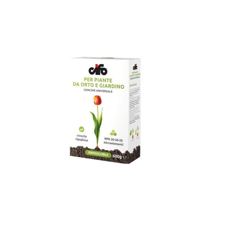 foto del prodotto cifo concime idrosolubile in polvere universale fiori giardino 600 gr 30290 