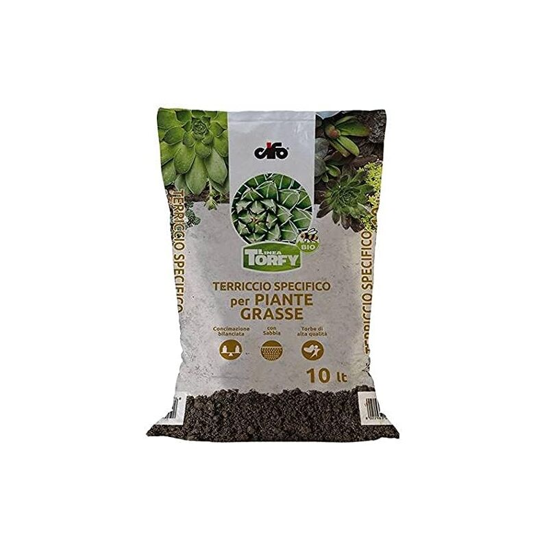 foto del prodotto cifo terriccio linea torfy specifico per piante grasse confezione lt 10 34327 