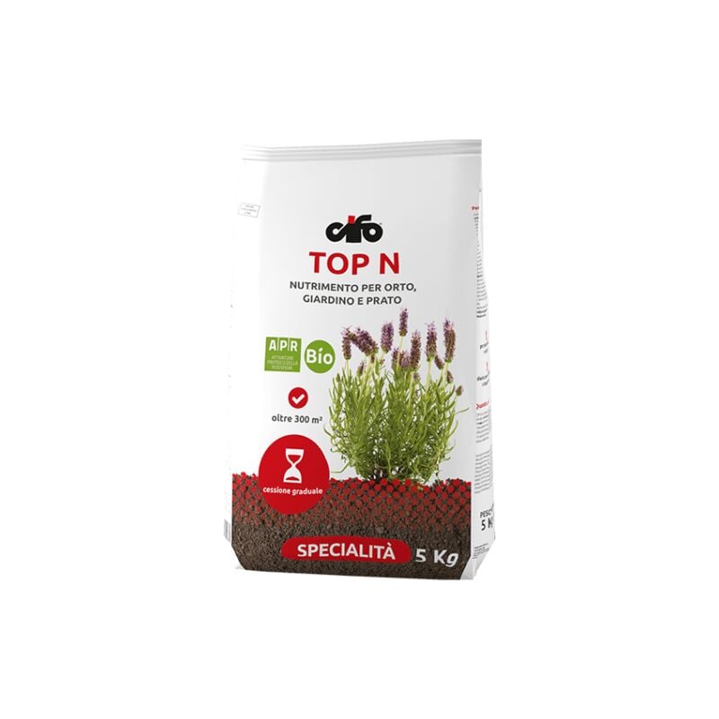 foto del prodotto cifo top n concime microgranulare lenta cessione prato giardino 5 kg