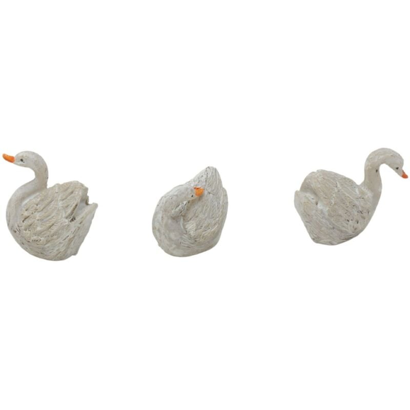 foto del prodotto cigno in resina per presepe 3 modelli 2x3x3,5 cm 10969