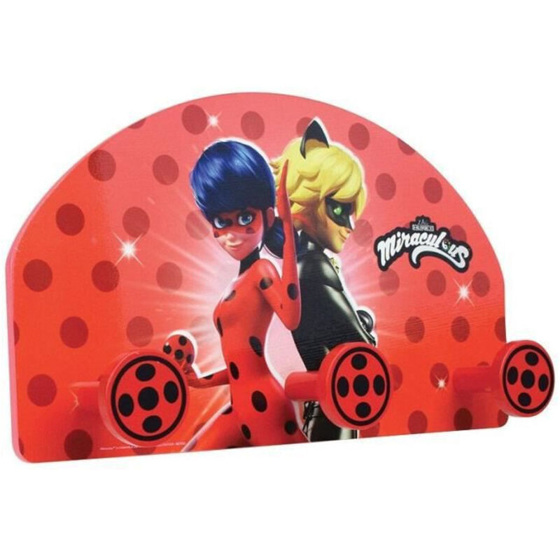 foto del prodotto cijep appendiabiti miraculous ladybug per bambini h.37 x l.21,5 x p.68 cm