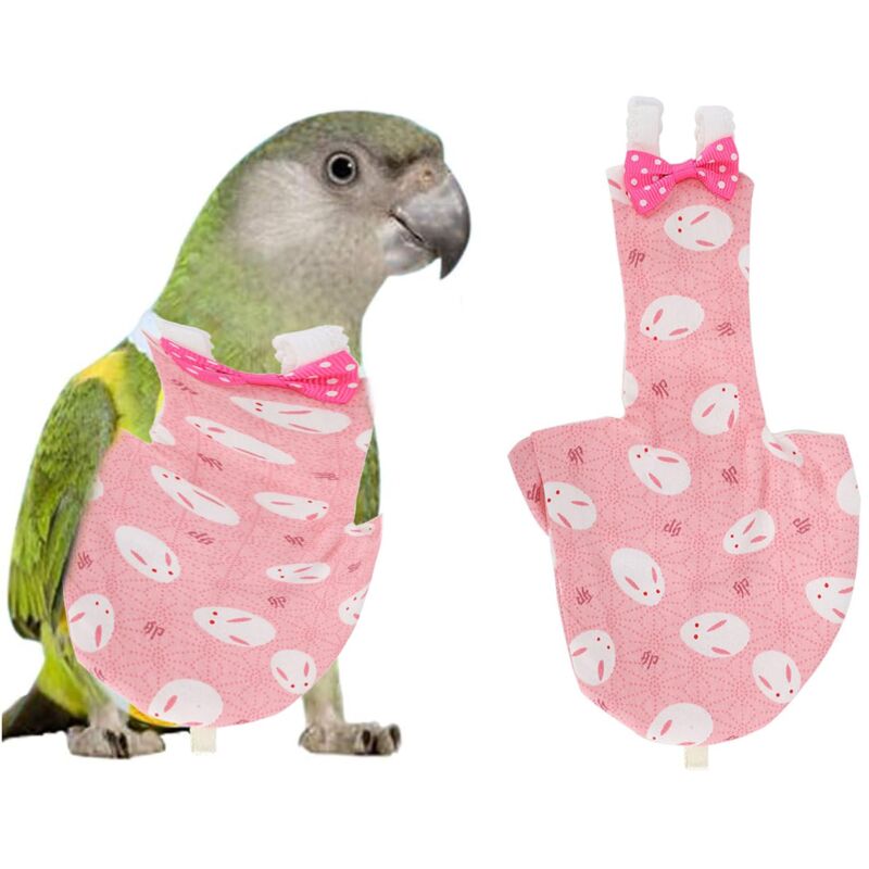 foto del prodotto cikonielf pannolino per uccelli pannolini in stoffa per pappagalli pannolini lavabili e traspiranti per pappagalli costume da volo per uccelli