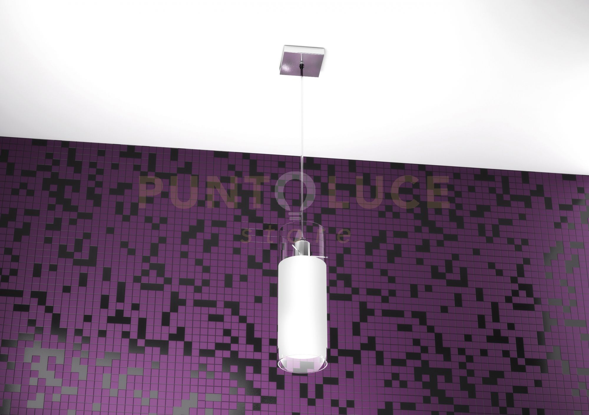 foto del prodotto cilinder sospensione 1 luce 1078 s1