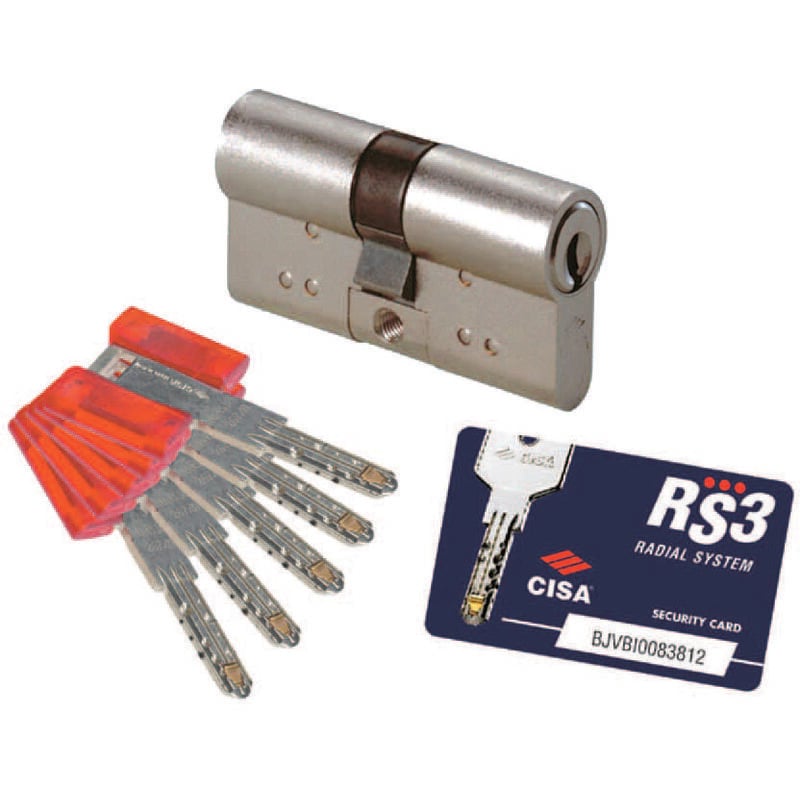 foto del prodotto cilindri a infilare cisa sagomato profilo europeo rs3 ol3s1 mm.90 decentrato 40x50 ol3s121012clc5