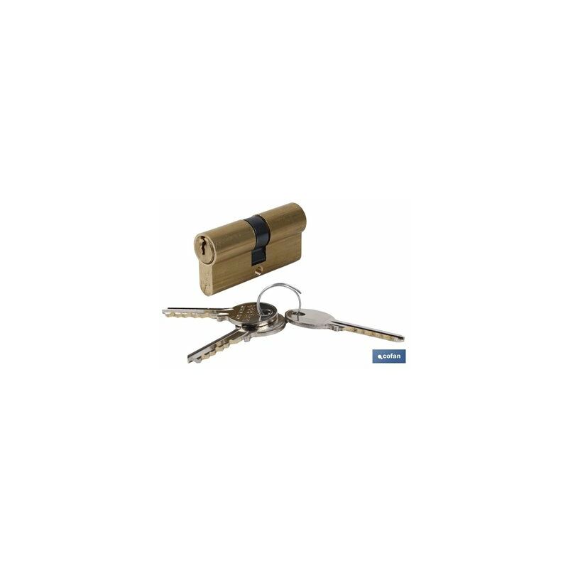 foto del prodotto cilindro 30 30 con chiave uguale camma lunga ottone sibb 