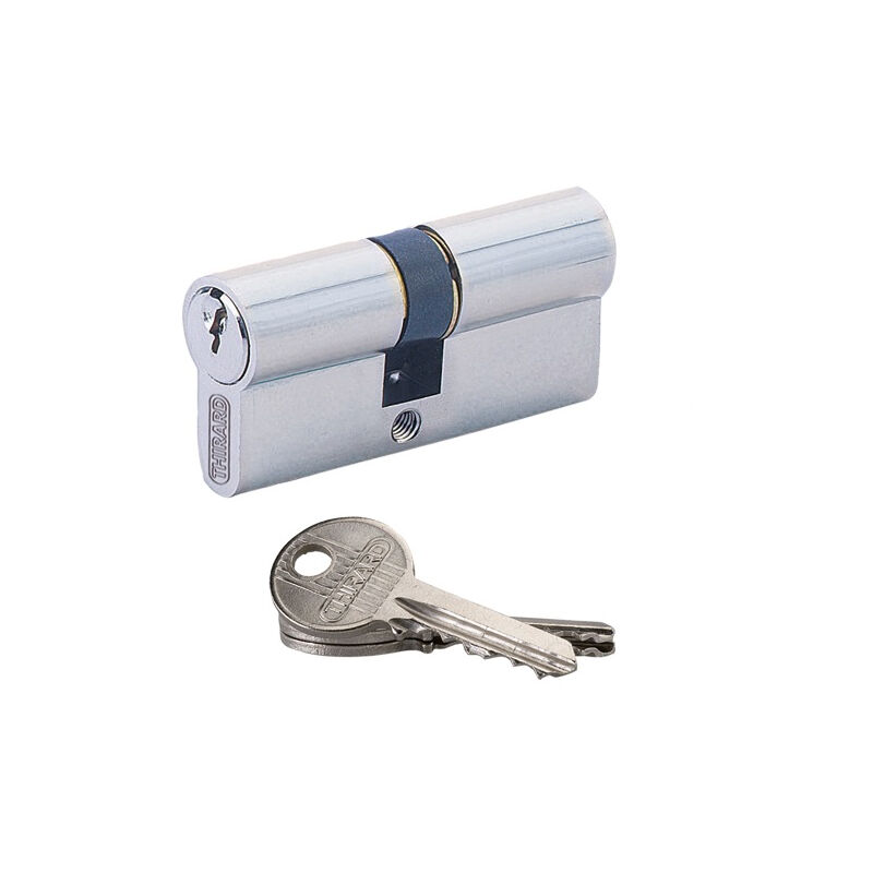 foto del prodotto cilindro 5 perni sa nichelato vario thirard 45x50 vite 60mm 016455