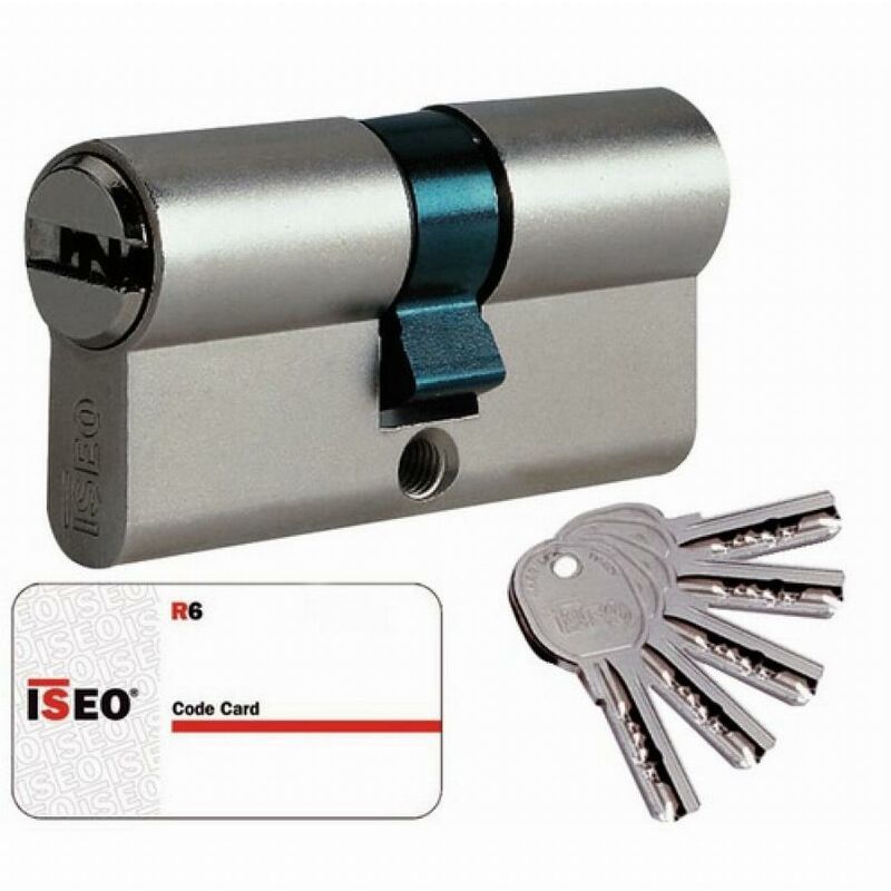 foto del prodotto cilindro cavers iseo city isr6 2 ingressi diversi nichelato 40 x 40 mm