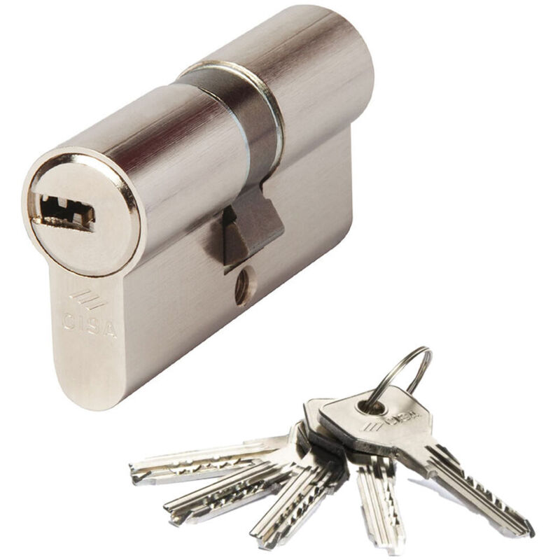 foto del prodotto cilindro cisa asix 1.0e300.13.0.1200.c5 35 x 35 mm nichelato