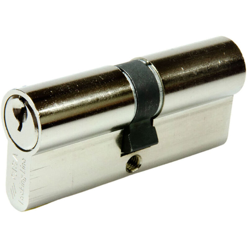 foto del prodotto cilindro cisa logoline 1.07070.24.0 nichelato leva corta 30 x 40 cm 