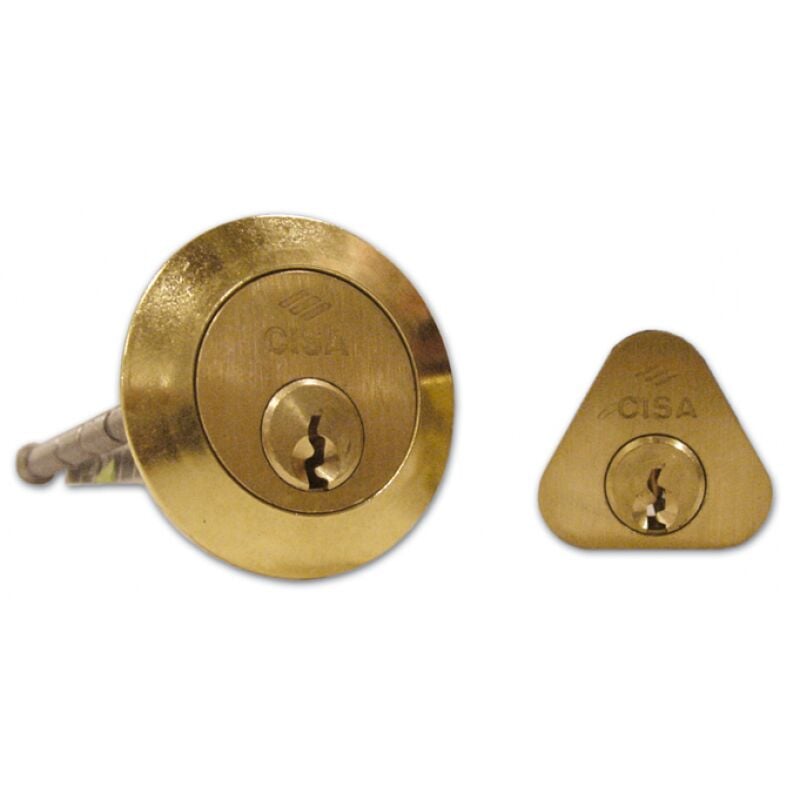 foto del prodotto cilindro da applicare in coppia cisa art. 02146.00 00 finitura ottone lucido 1cp
