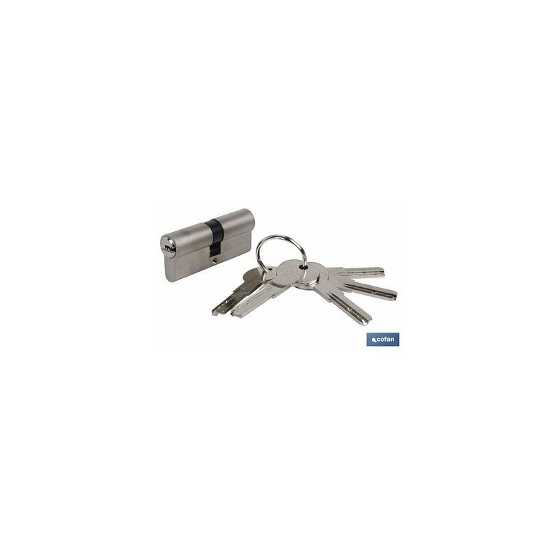foto del prodotto cilindro di sicurezza doppia frizione 40 40 l. long nichel