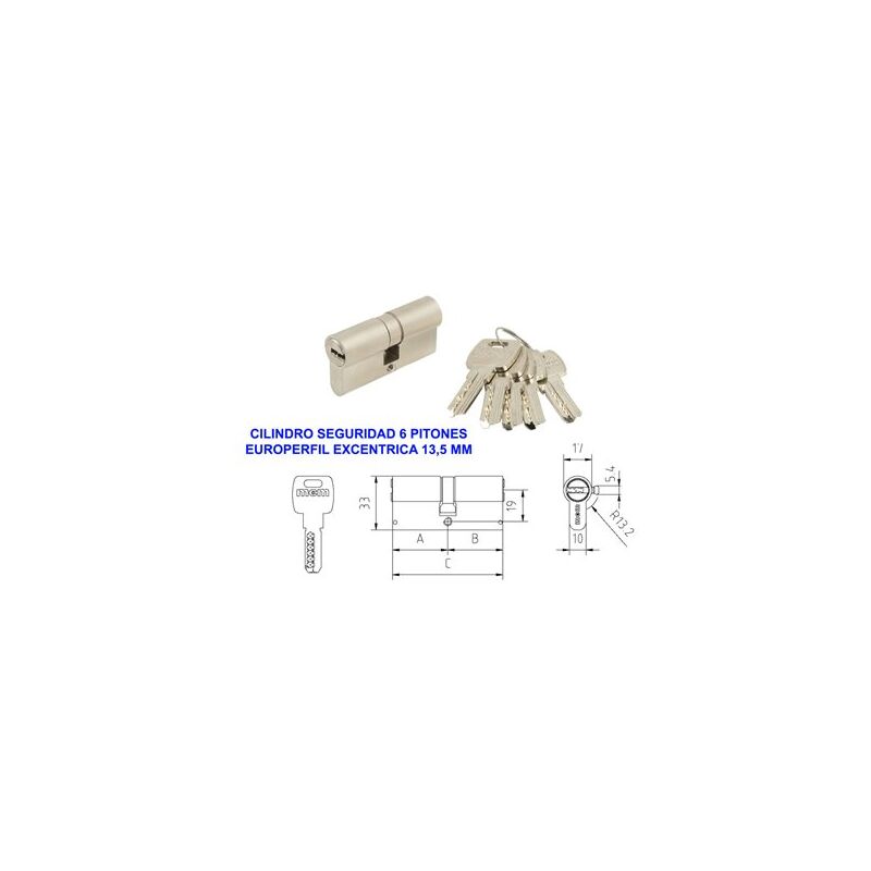 foto del prodotto cilindro di sicurezza euro antibumping bpspn35x35 r 13.5 nichel