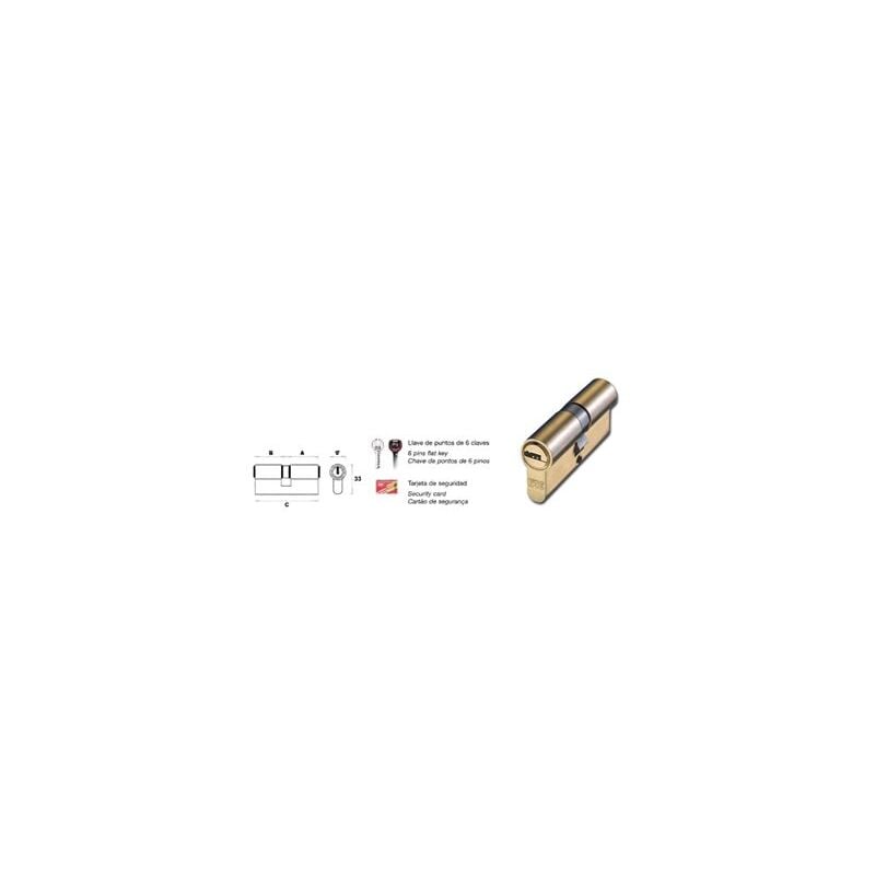 foto del prodotto cilindro di sicurezza europerfil 70p30x40 r 13,5 ottone 23010