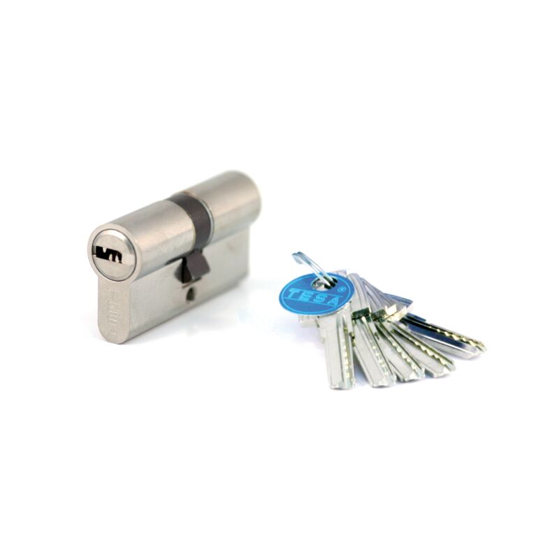 foto del prodotto cilindro di sicurezza tesa t60 nichelato 30 x 30 mv 3 3 chiavi t65d3030nka