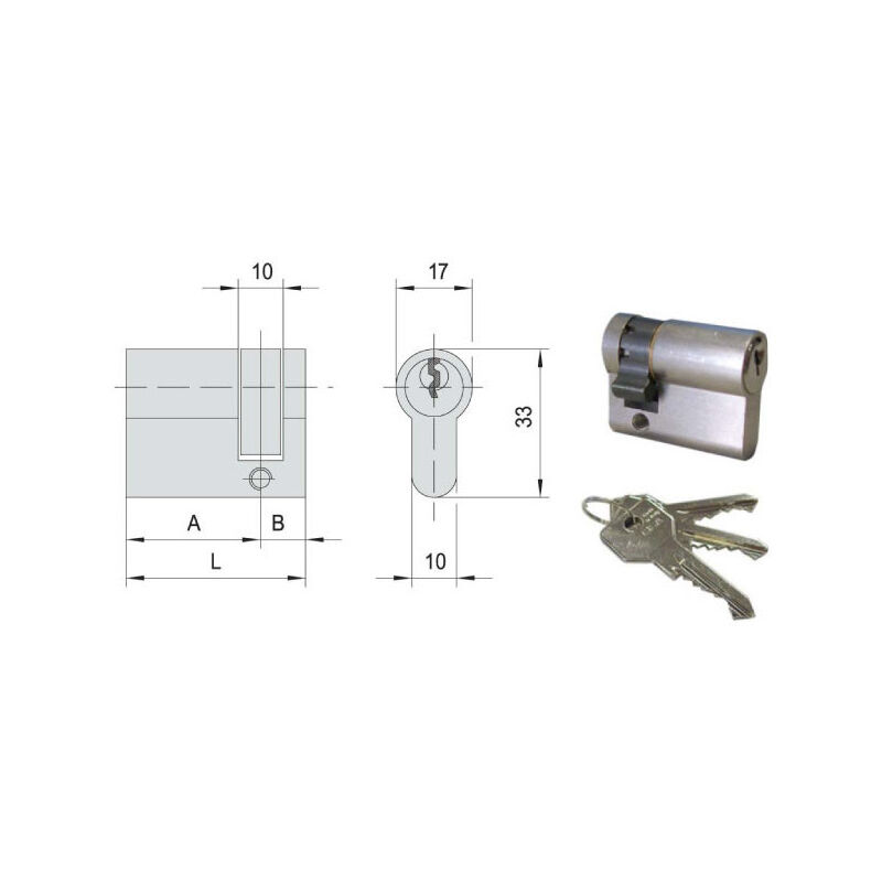 foto del prodotto cilindro inf. 39,5 10,0 29,5 ka n0g304 02 0 cisa