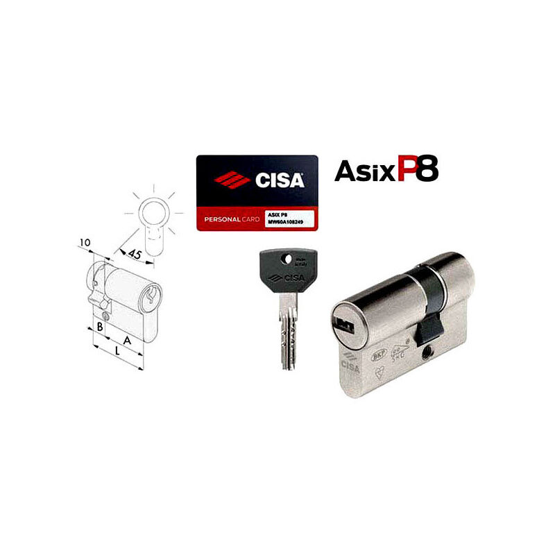 foto del prodotto cilindro inf. 59,5 10,0 49,5 0q314 04 0 cisa