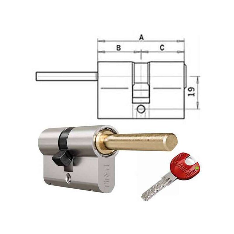 foto del prodotto cilindro infilare 70 40 30 titan k55 pr4030 dom