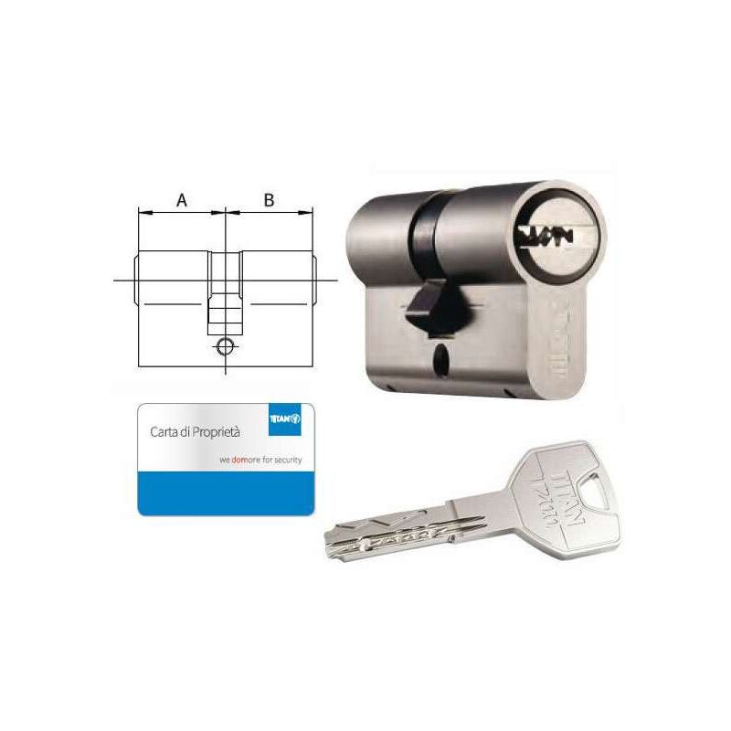 foto del prodotto cilindro infilare 90 45 45 titan t200 4545 dom