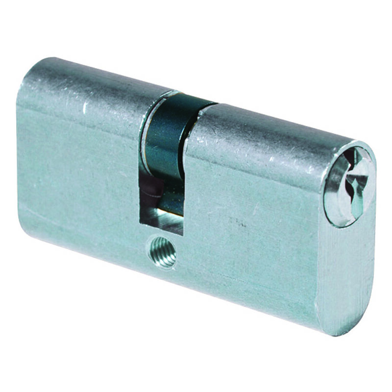 foto del prodotto cilindro infilare ovale ottone cromo satinato 2302 mm.54 centrato 27 27 