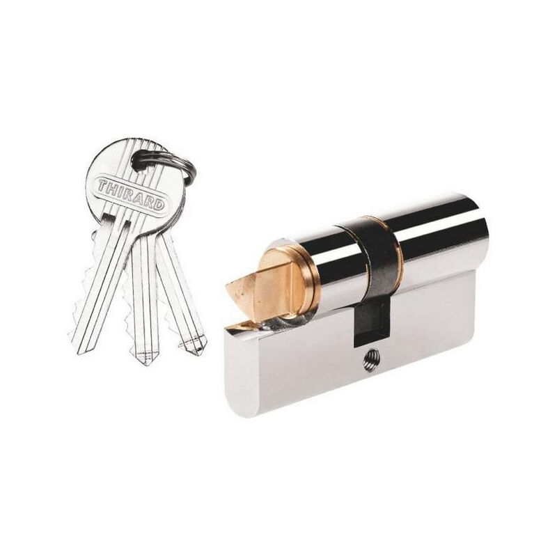 foto del prodotto cilindro interno a triangolo thirard nichelato femmina 30x30 mm 053831