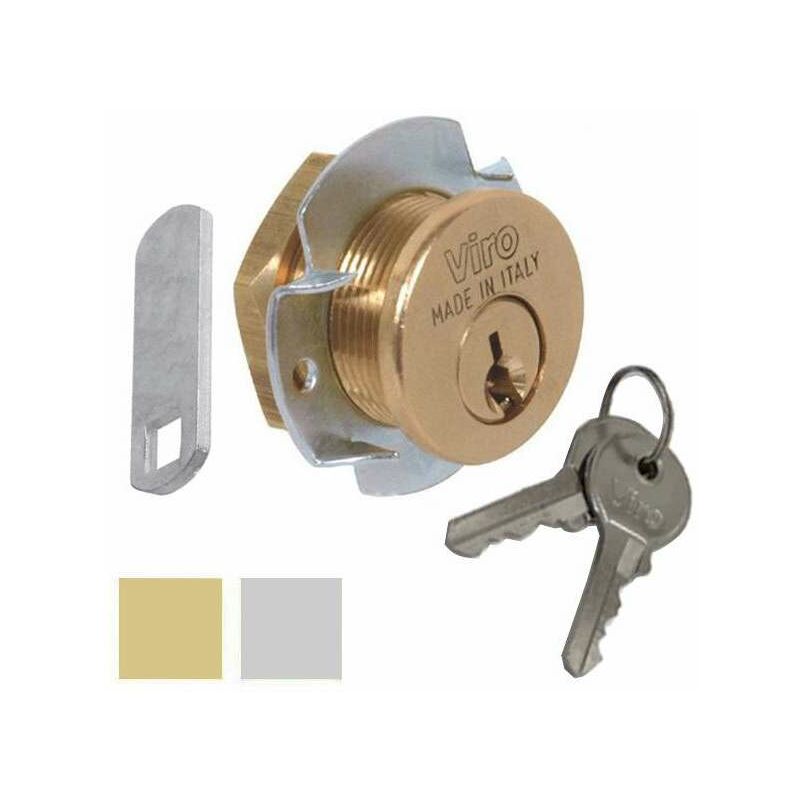 foto del prodotto cilindro levetta 20 ottone nichelato 1055 viro