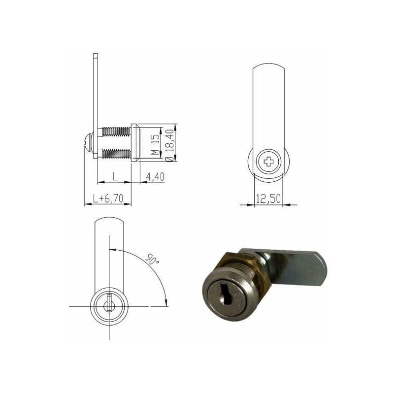 foto del prodotto cilindro levetta mm 10 160041 omr