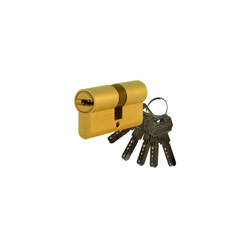 foto del prodotto cilindro lince c2 9c253232l ottone acciaio leva lunga 64 mm 