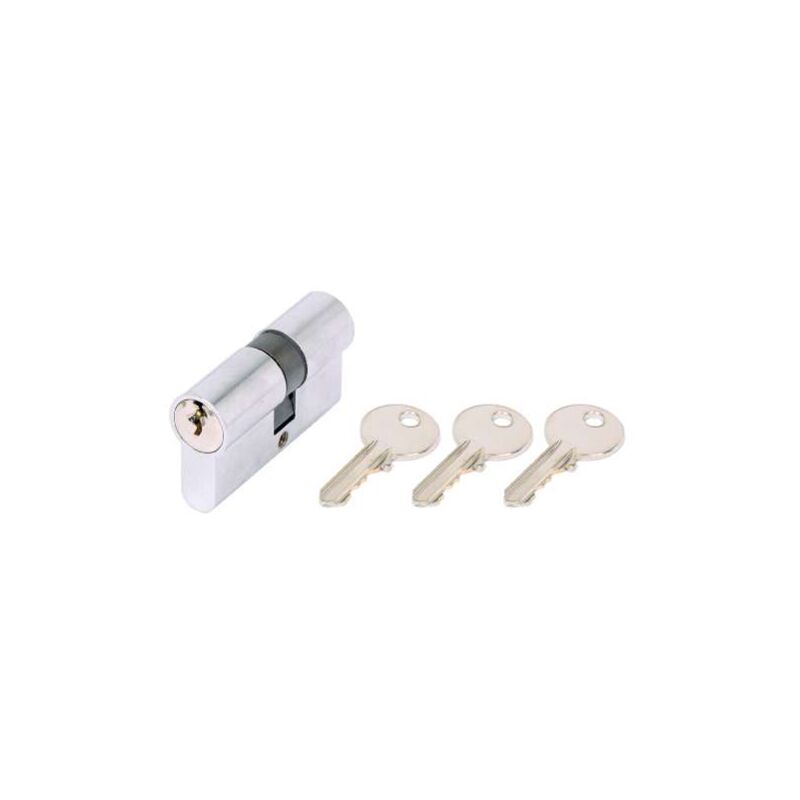 foto del prodotto cilindro mm.30x10x30 mm.70 cromo satinato