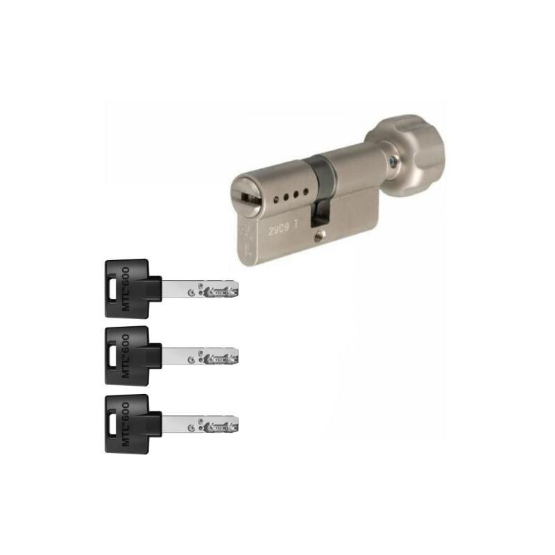 foto del prodotto cilindro mtl600 262s 62 31bt 31 nm pan multlock 3 chiavi pvc blu b.r. eum6p31b31x3pblvr