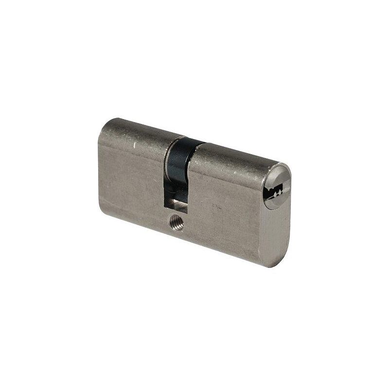 foto del prodotto cilindro ovale europeo 2402 cs ka ibfm ottone cromo satinato 3 chiavi mm 54 27 27
