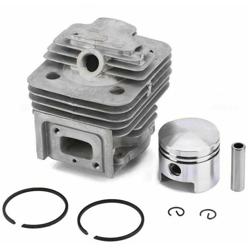 foto del prodotto cilindro pistone decespugliatore trivella 52cc con fasce spinotto guarnizione 18